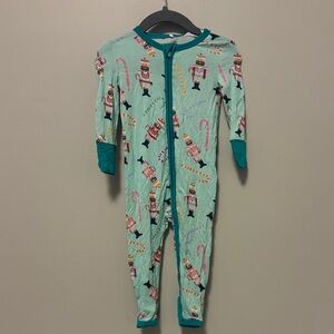 Posh Peanut Teal Nutcracker One Piece Footie